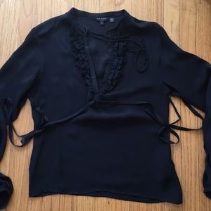 Beautiful silk Black Ted Baker dress top